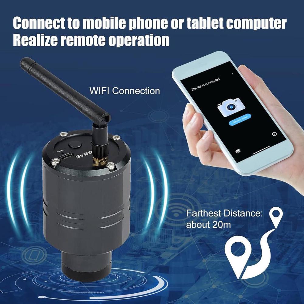 Видеокамера для зрительной трубы Svbony SC001 Wi-Fi 2 Мп с TF картой 32 Гб для фото и видеосъемки - фото 4 Видеокамера для зрительной трубы Svbony SC001 Wi-Fi 2 Мп с TF картой 32 Гб для фото и видеосъемки - фото 4