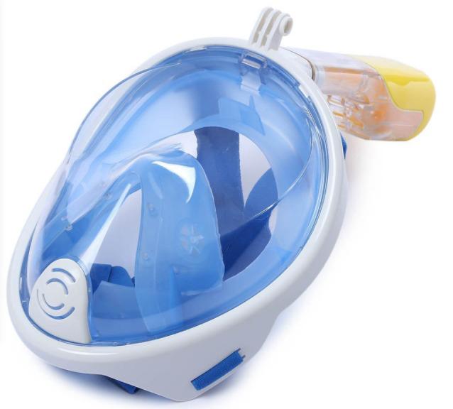 Маска для снорклинга AquaFree Синий + Экшн камера А7 с аква-боксом