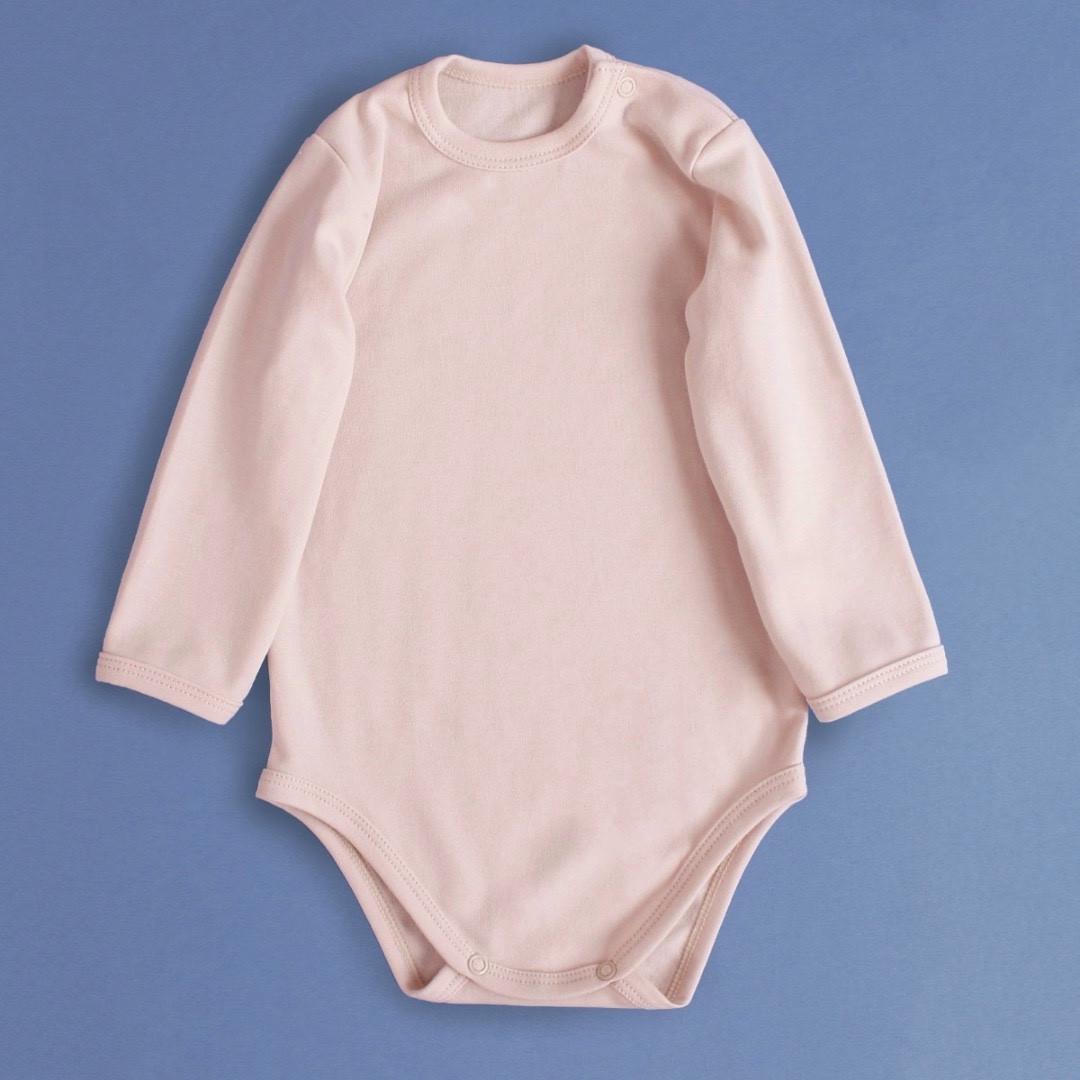 Боди с длинным рукавом 74 см 6-9 мес Бежевый (2679650115)