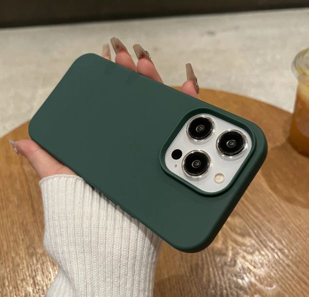 Чехол на телефон iPhone 14 силиконовый матовый нескользящий (Н - 1005/1) - фото 3