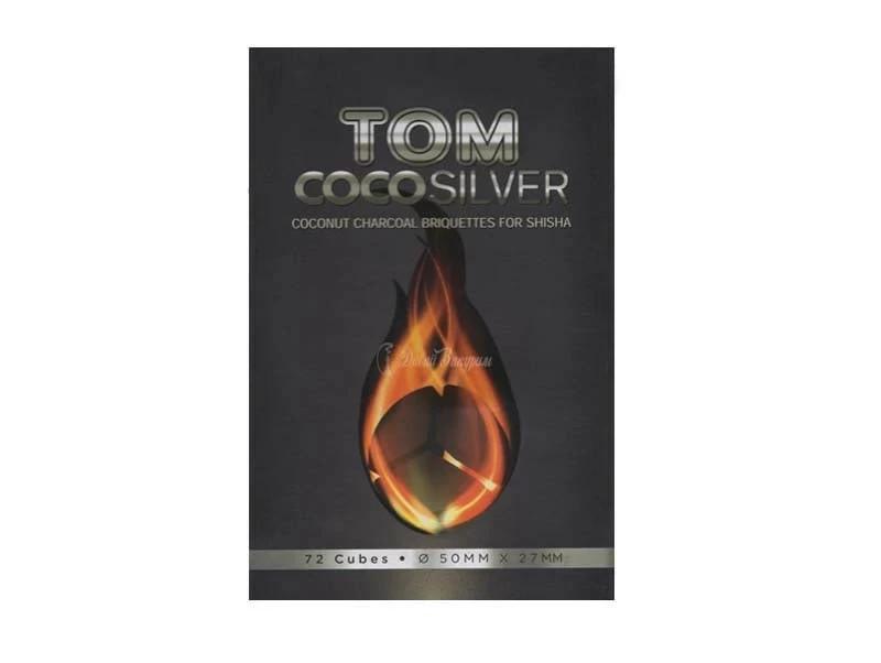 Уголь кокосовый Tom COCO Silver 1 кг 60 шт.