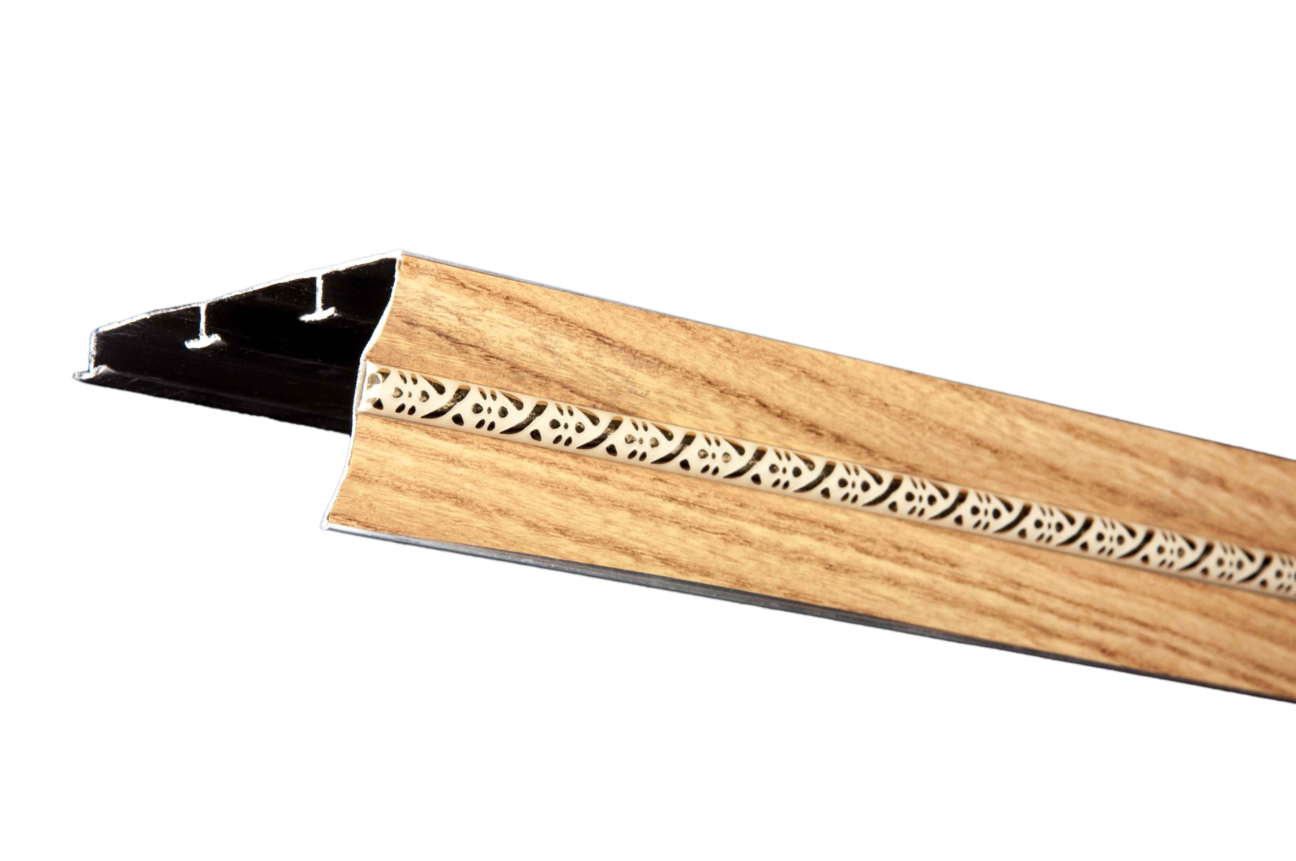 Карниз на стену EURO CONCEPT БР-03 трехрядный 2,5 м Дуб ясный