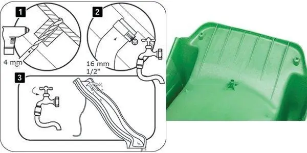 Гірка дитяча пластикова WCG для майданчика до 50 кг 2,2 м Салатовий (sp2200l) - фото 3