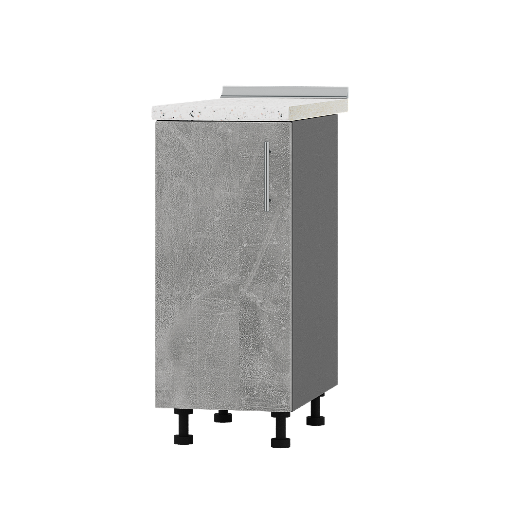 Шкаф нижний Эверест Оптима модуль Низ Н83-350 35х47х85 см Бетон/Антрацит (06390) - фото 1