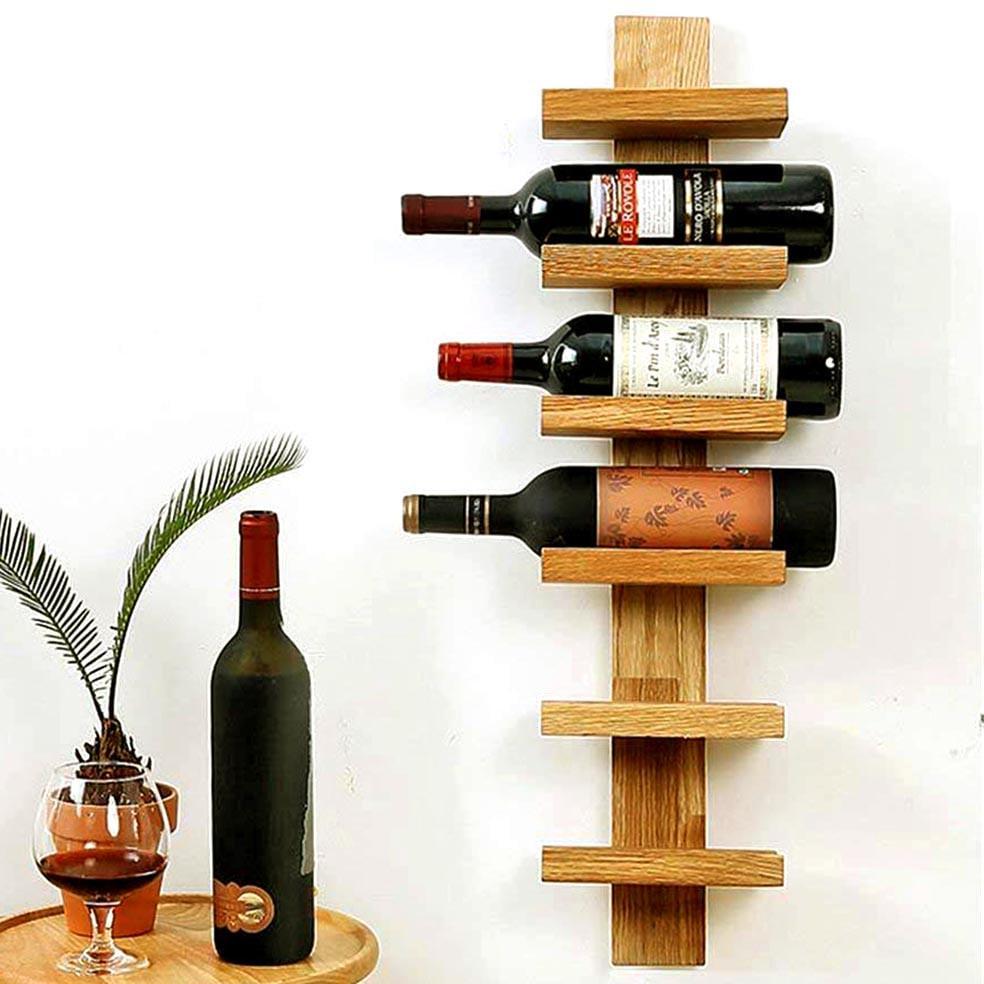 Полка для вина настенная из дерева Мотомия Сиена (ПНК-007405)