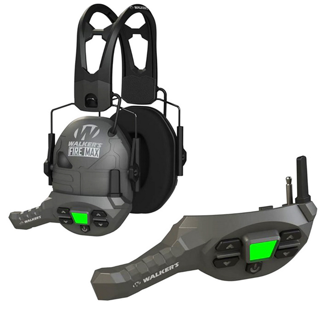 Рация Walker's FireMax Muff Walkie Talkie 22 канала FRS LCD подсветка Черный (GWP-DFMWT)