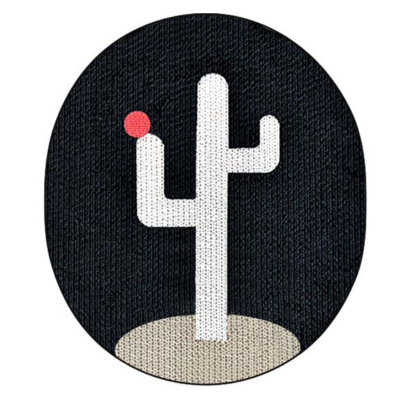 Когтеточка C00347-2 Кактус ом 44х35х3 см Черный