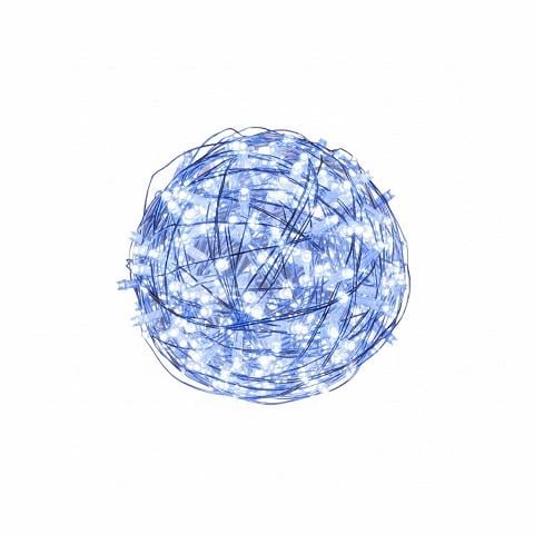 Елочные огни с функцией вспышки 300 светодиодов 15 м IP44 холодный Белый свет