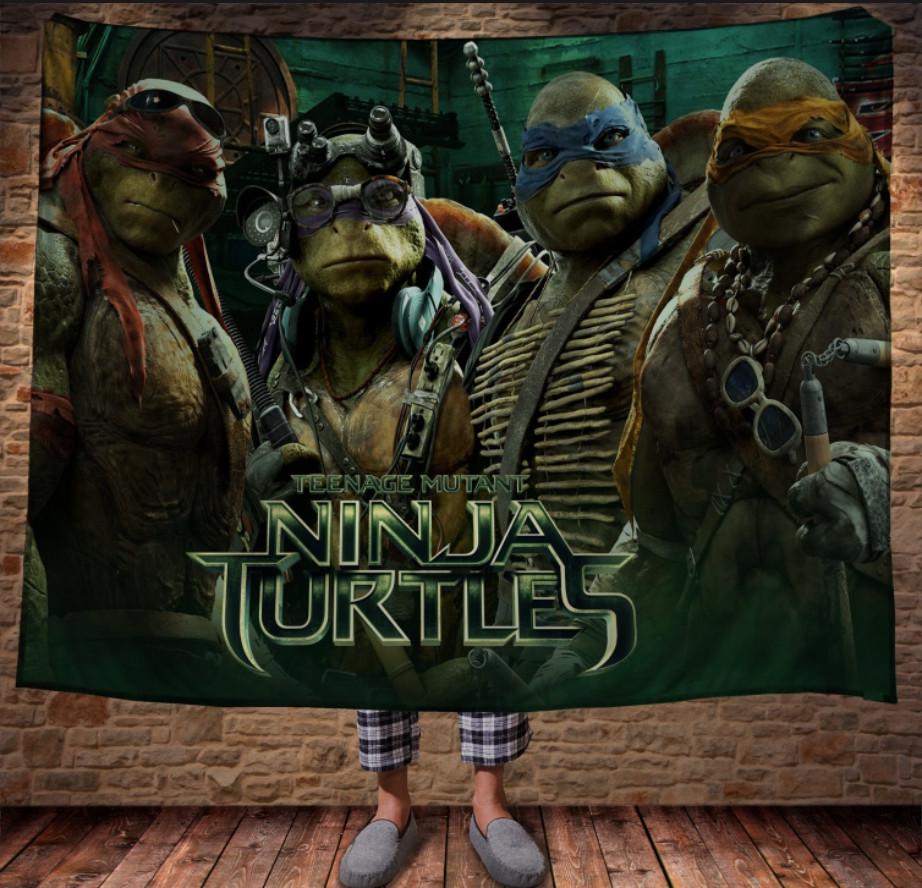 Плед с 3D принтом Подростки Ракушки Ниндзя 150x200 см (epi_0315)