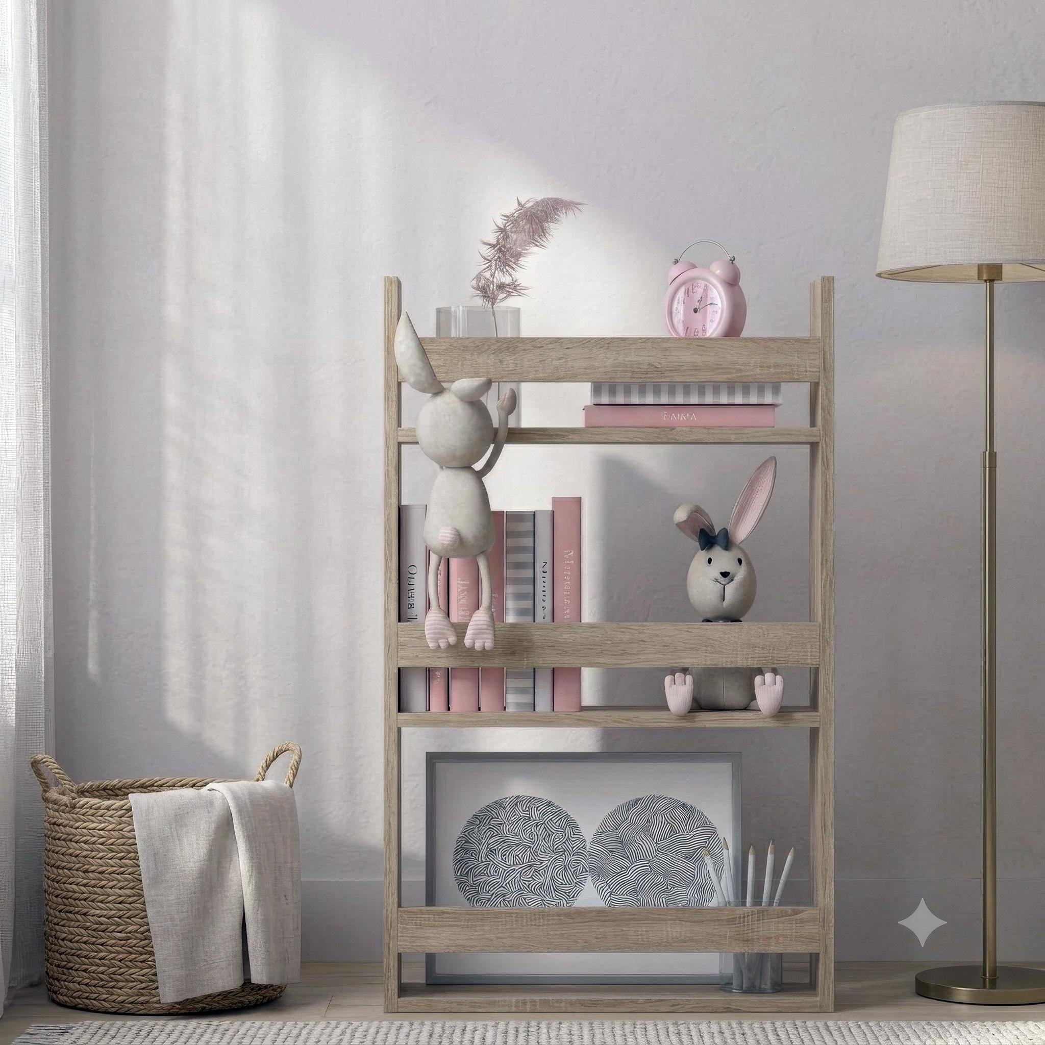Стеллаж для книг и декора Gent 500x150x900 мм Дуб Сонома