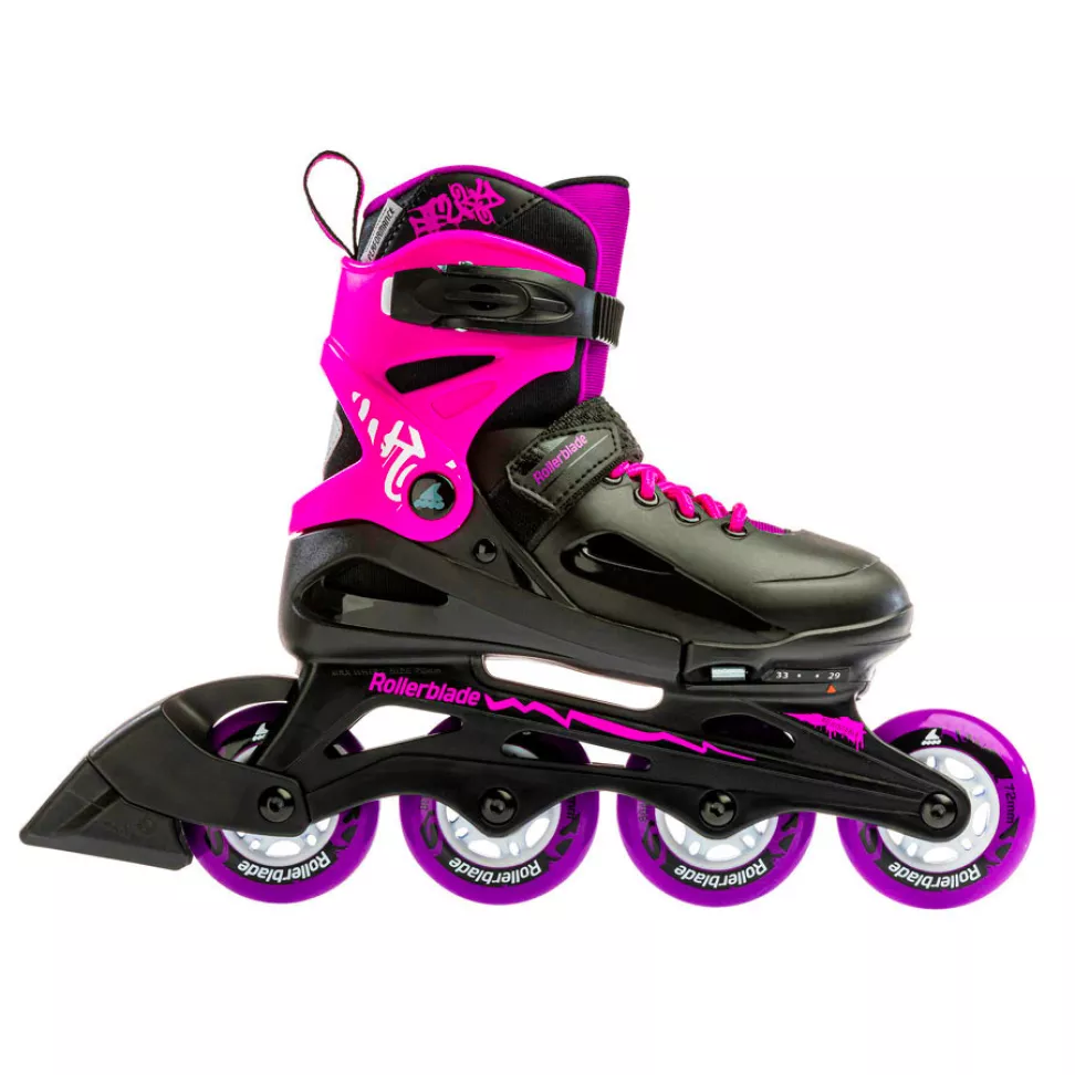 Ролики Rollerblade FURY G р. 34-38 Black/Pink