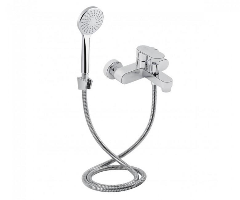 Змішувач для ванни Lidz (CRM) 24 49 006-1 New з душовим набором LIDZCRM24490061 Хром (81055)