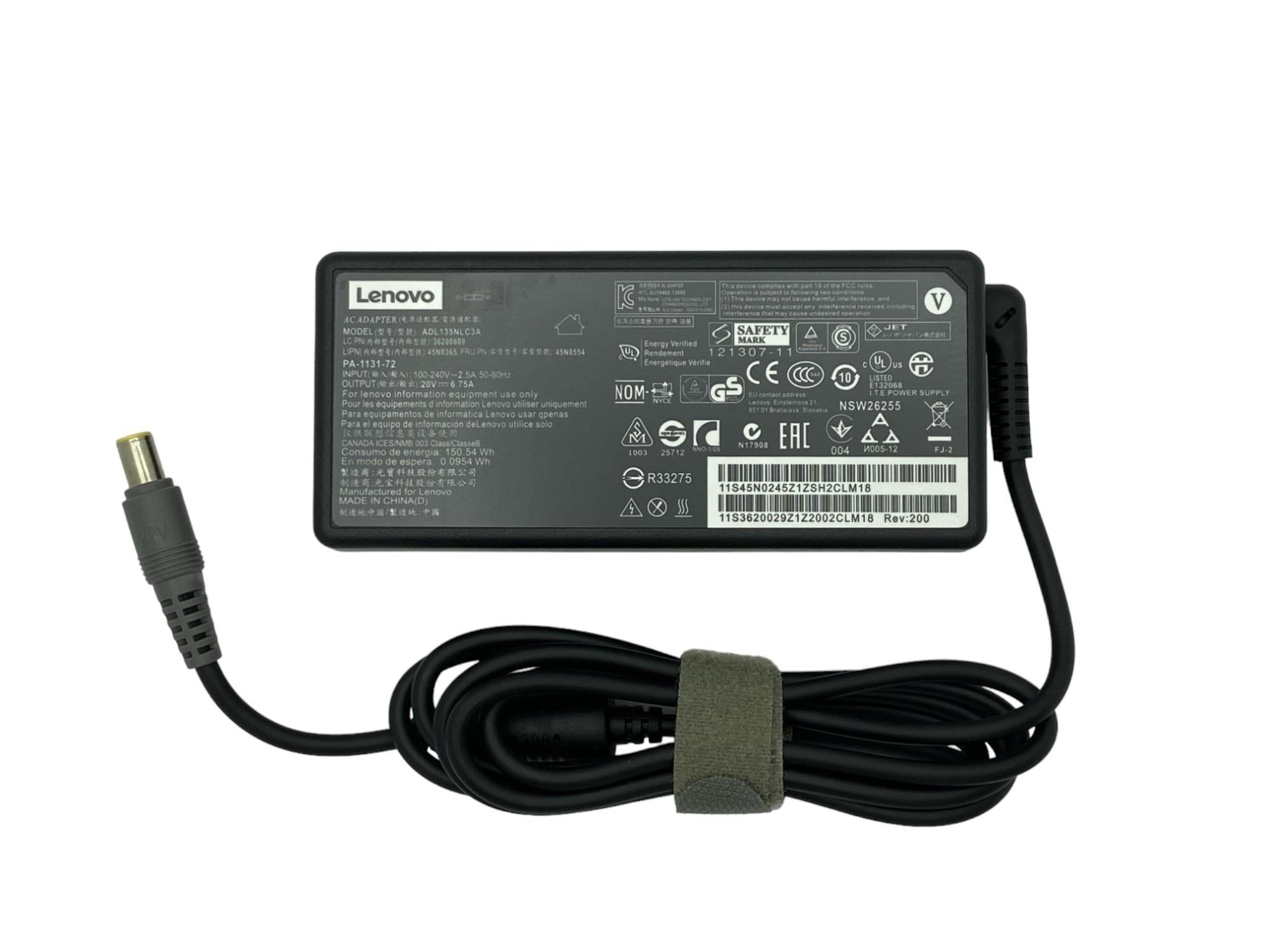 Блок питания для ноутбука Lenovo 135W 20V 6,75A 7,9x5,5 мм (ADL135NLC3A)
