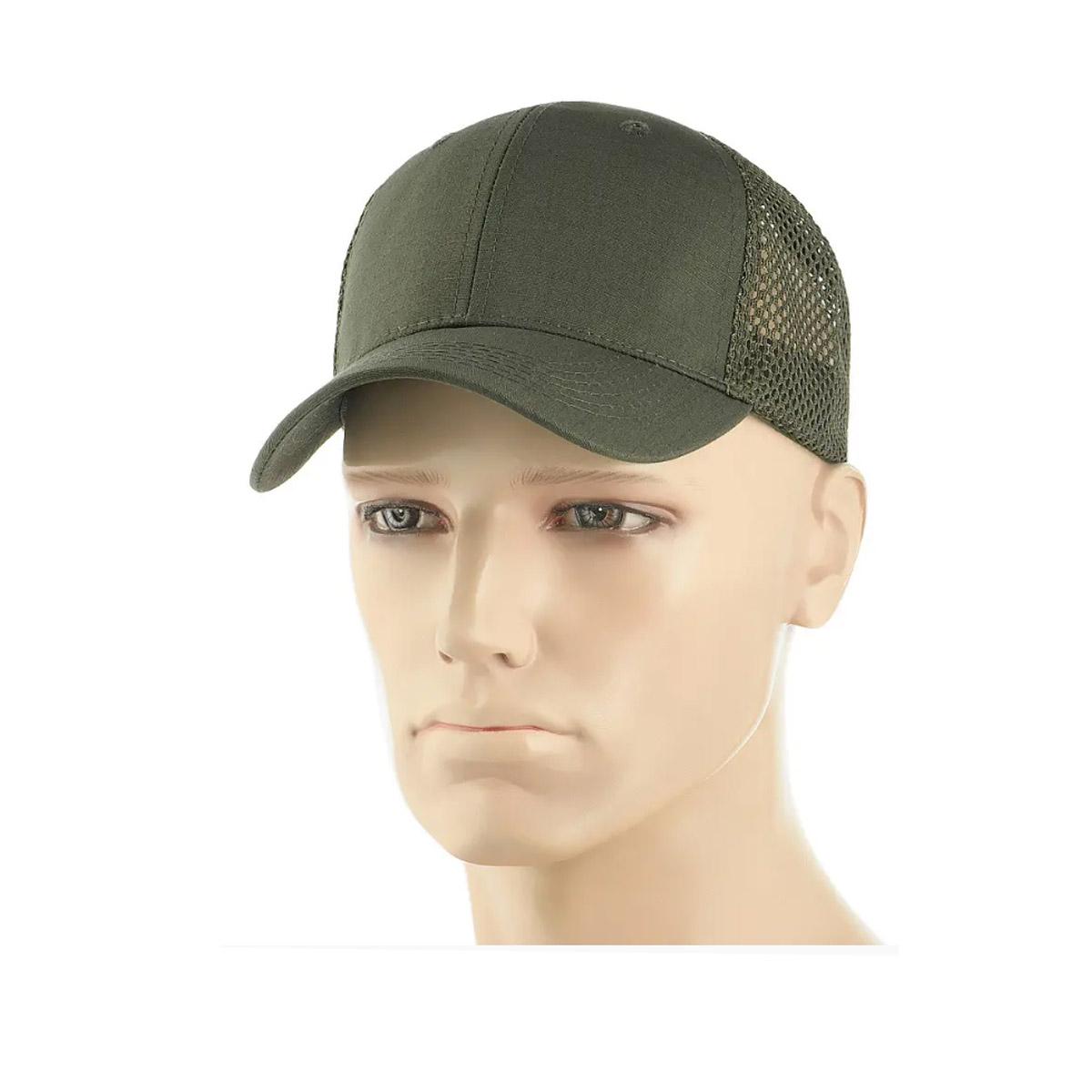 Бейсболка M-Tac Flex Rip-Stop Army із сіткою S/M Dark Olive