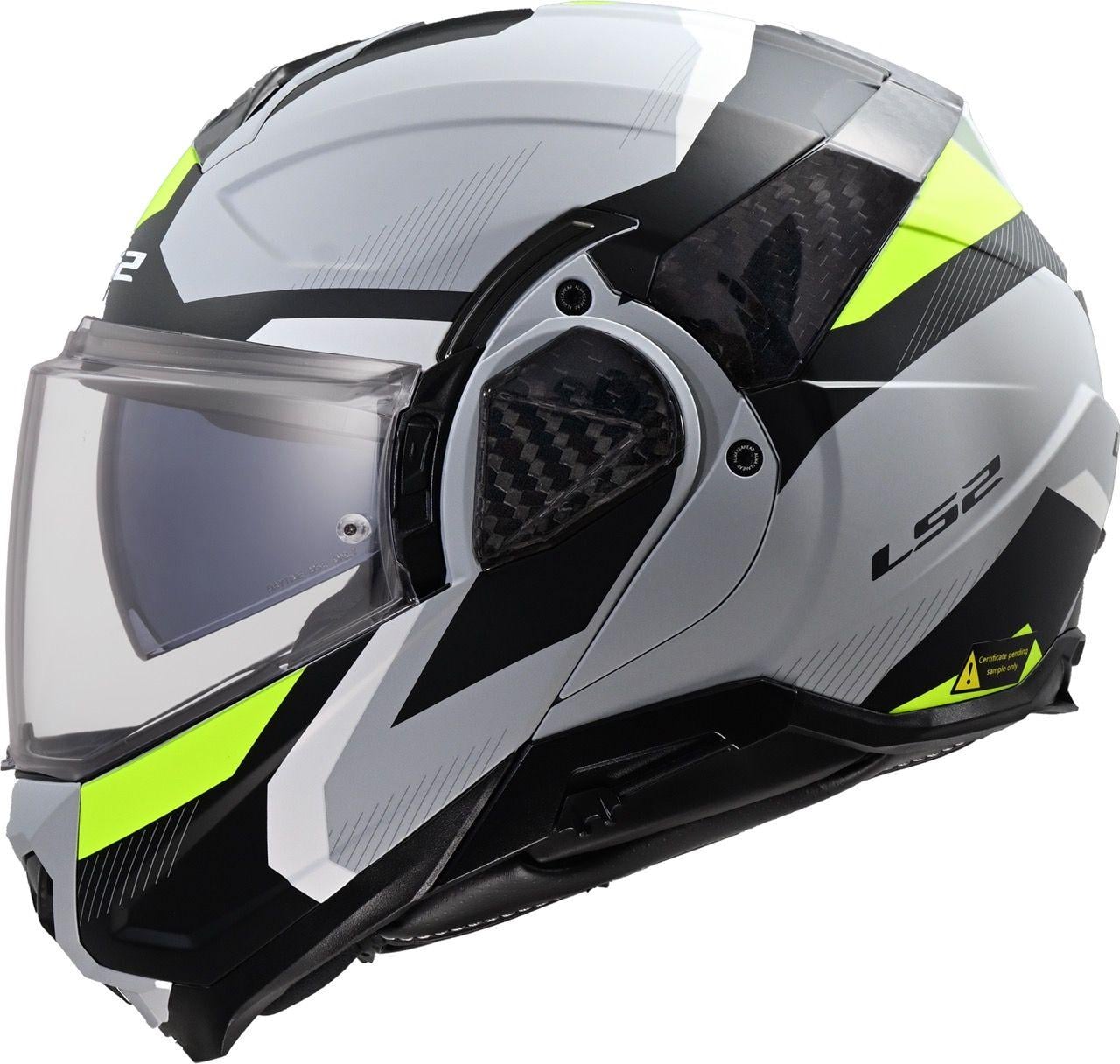 Мотошлем LS2 FF910 Advant 2 Triple S Light Grey/Hi-Viz Yellow (48457)