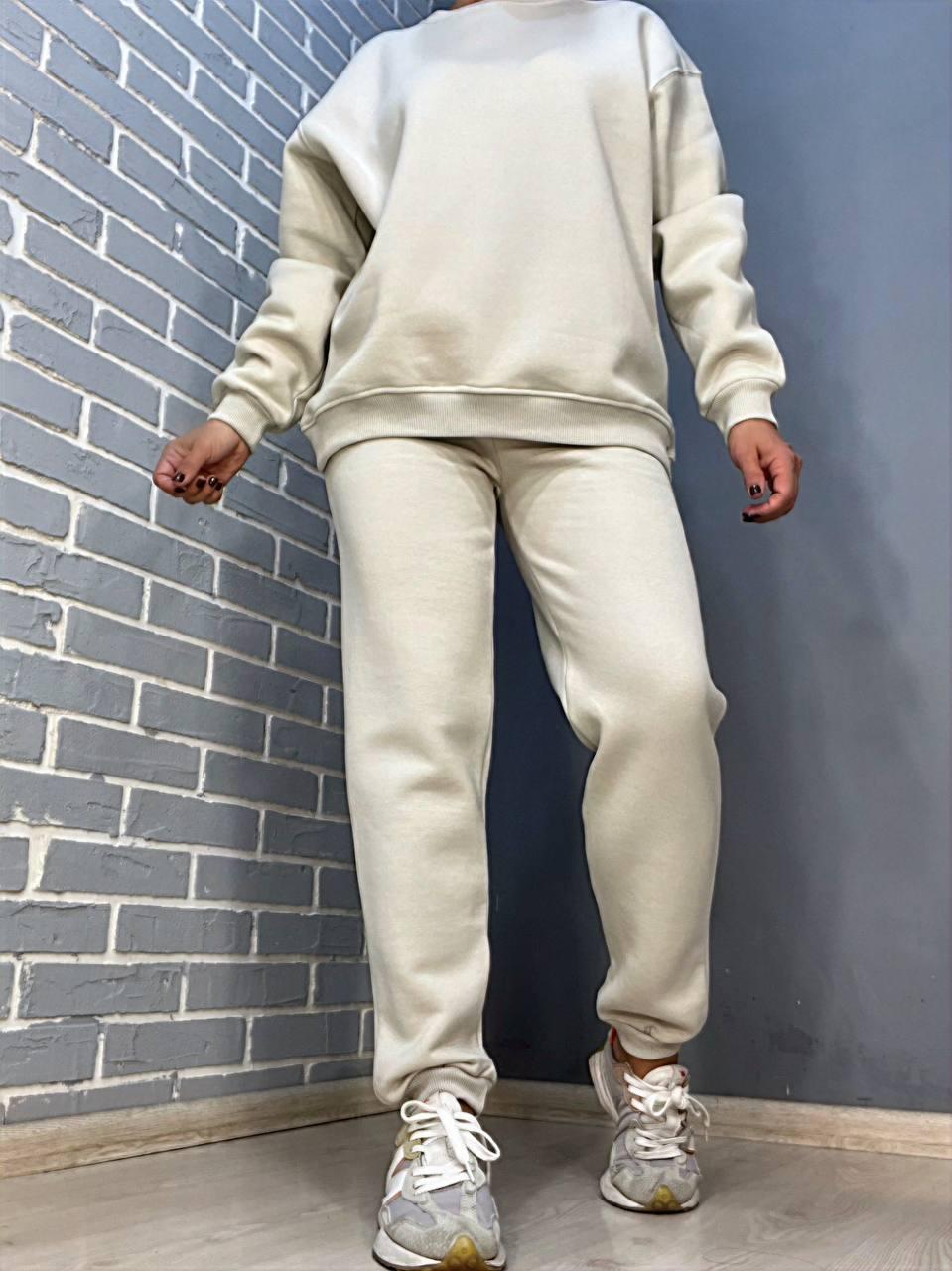 Брюки женские PEPPER MINT 24-13 спортивные джоггеры резинка на талии утепленные S Светло-серый (905) - фото 1 Брюки женские PEPPER MINT 24-13 спортивные джоггеры резинка на талии утепленные S Светло-серый (905) - фото 1