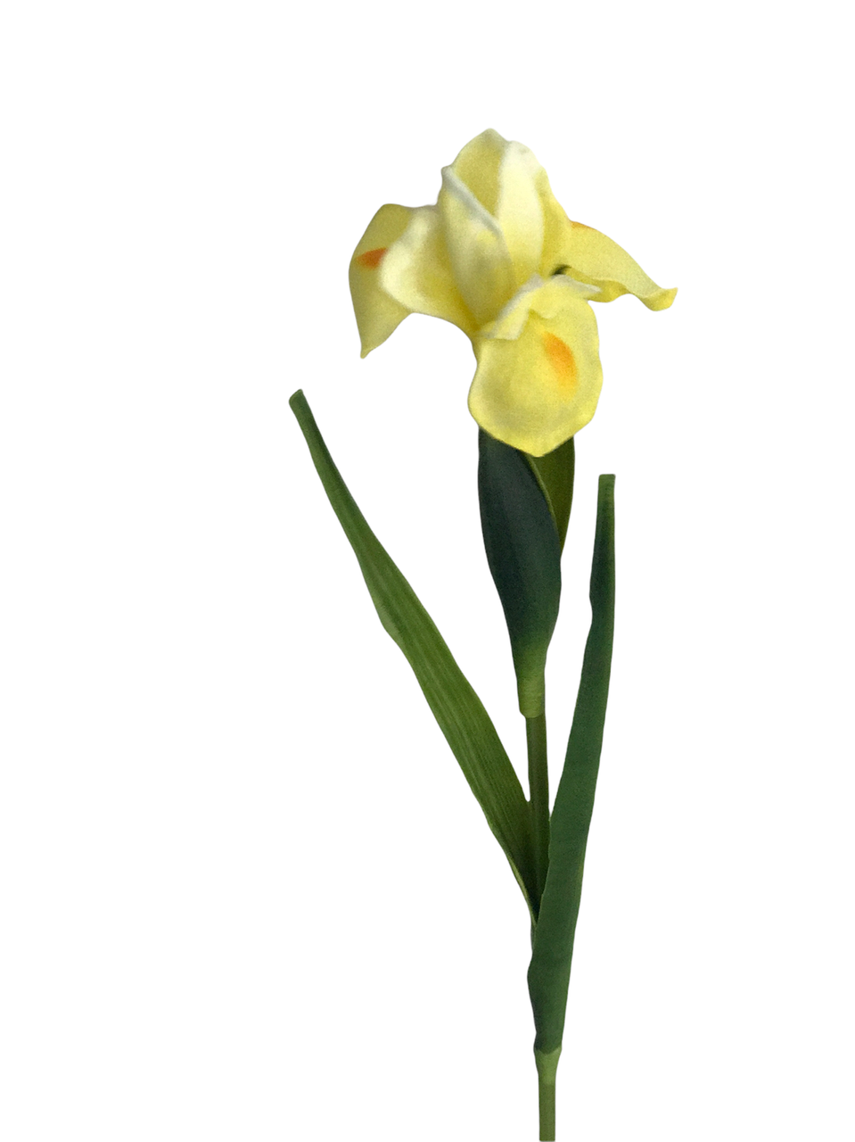 Искусственный ирис 1 голова 59 см латекс Желтый
