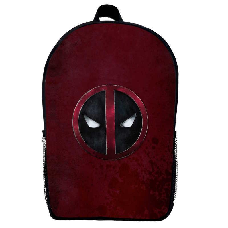 Школьный рюкзак детский с принтом Deadpool 02 29х21х9 см 5 л Черный (2399980120)