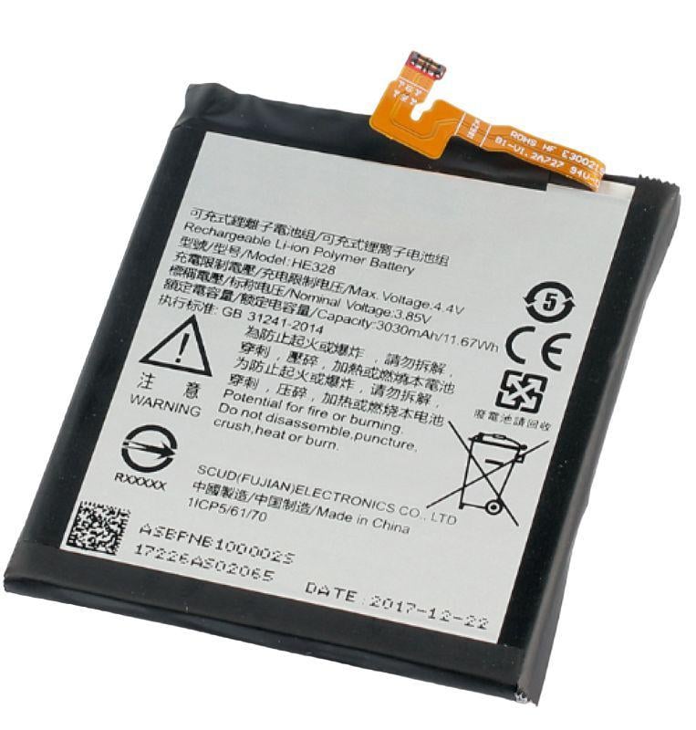 Аккумуляторная батарея HE328 3030mAh для Nokia 8 (BPNB100002S)