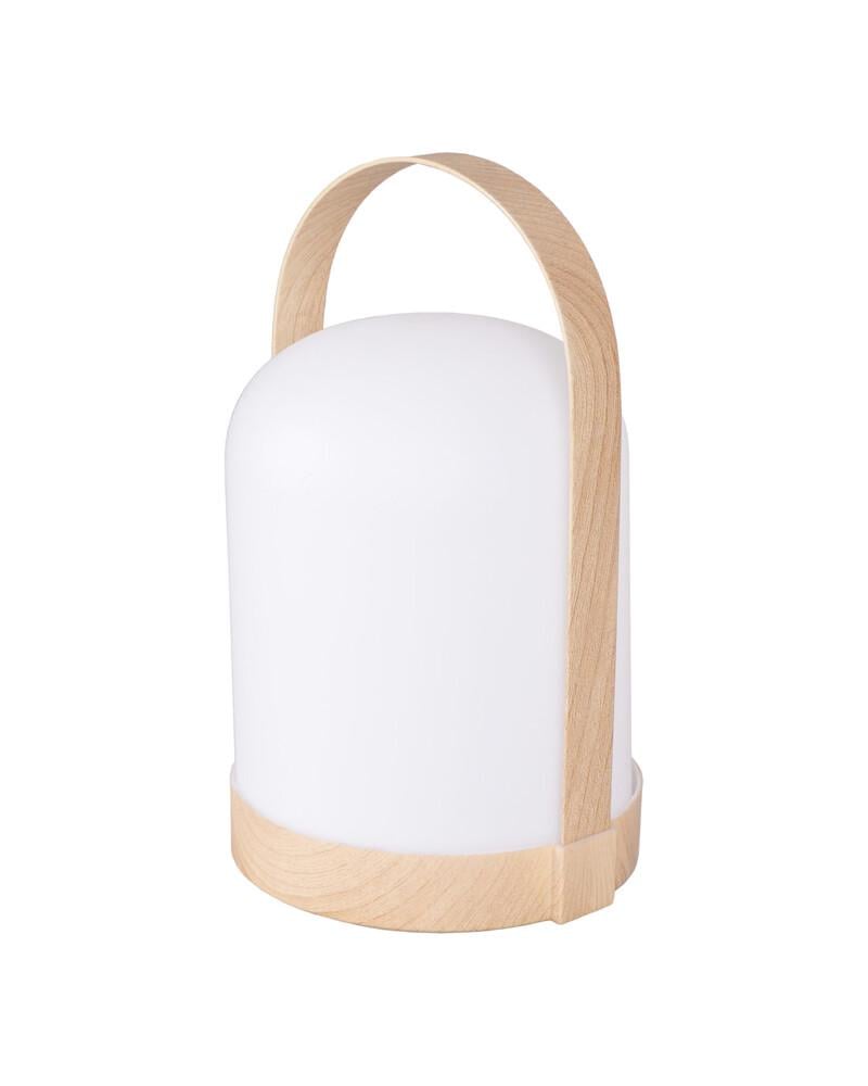 Настольная лампа на батарейках Polux 330642 Minorka LED 1x0,3W 3000К+RGB IP20 Белый (27976199)