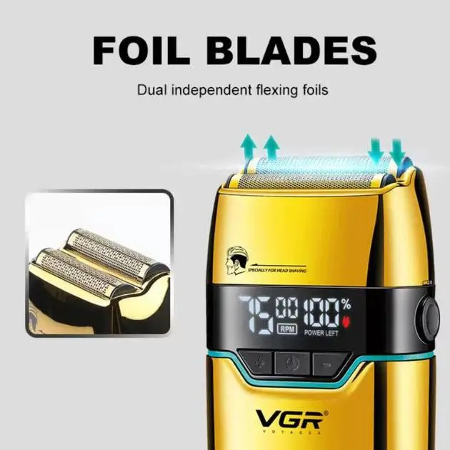 Електробритва VGR V-350 Gold (9065) - фото 6 Електробритва VGR V-350 Gold (9065) - фото 6