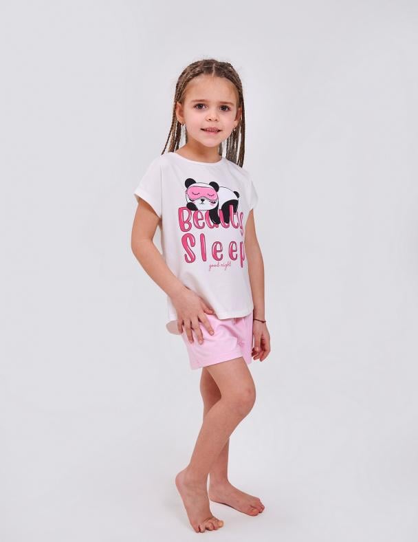 Пижама для девочки Smil хлопок/стрейч-кулир 92 см Молочный (104853-1)