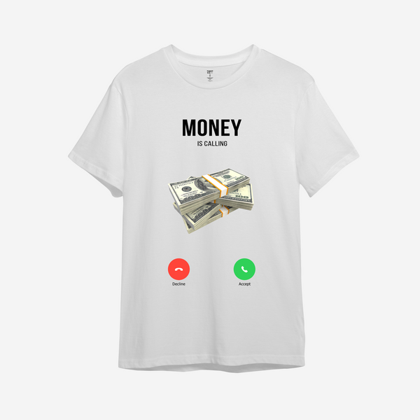 Футболка мужская JHK с принтом "Money is calling" L Белый (1098207098-8) Футболка мужская JHK с принтом "Money is calling" L Белый (1098207098-8)