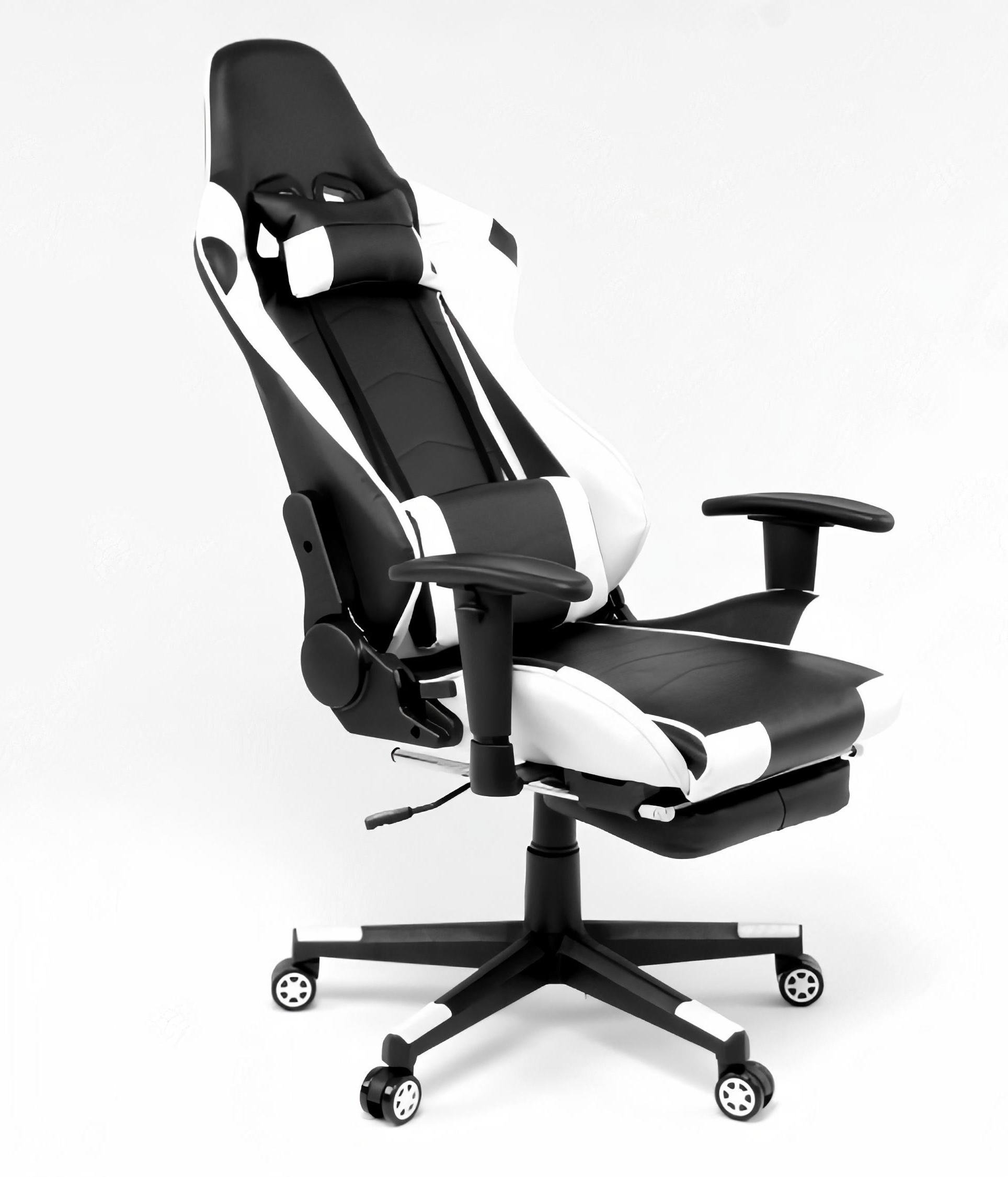 Кресло геймерское Vecotti RF-901-2 до 120 кг Бело-черный