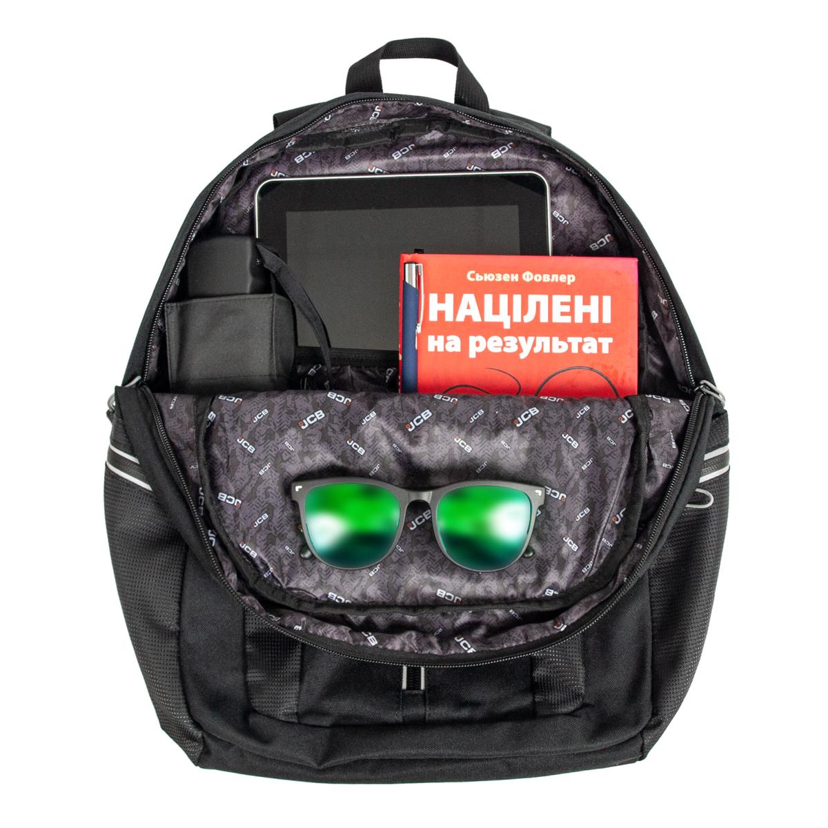 Городской рюкзак JCB BP66 Black/Grey - фото 10 Городской рюкзак JCB BP66 Black/Grey - фото 10