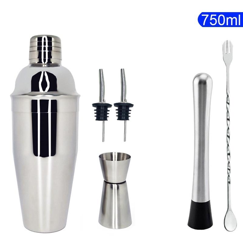 Набір бармена для приготування коктейлів 6в1 шейкер 750 мл (1484755164) - фото 8 Набір бармена для приготування коктейлів 6в1 шейкер 750 мл (1484755164) - фото 8