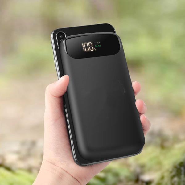 Повербанк Power Bank с беспроводной зарядкой Shine 8000 mAh Black - фото 5