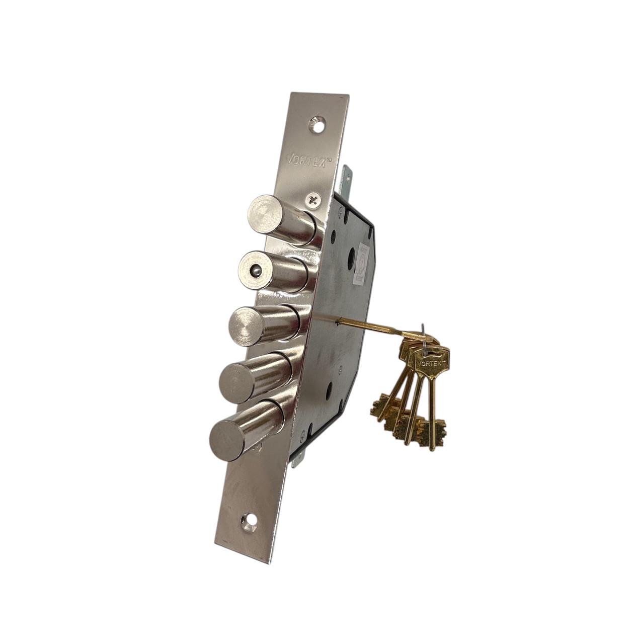 Замок врезной сувальдный Vortex 1.06.01 на гаражные ворота (290067) - фото 3