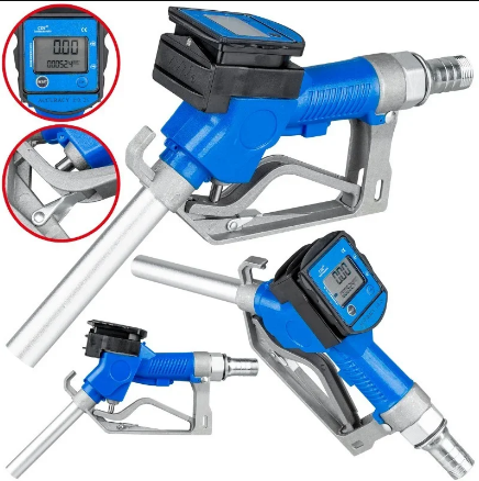 Топливораздаточный пистолет для перекачки топлива Alfa 1577 с цифровым счетчиком - фото 2