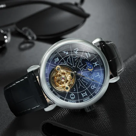 Наручний годинник Winner 8271 Silver/Blue - фото 4