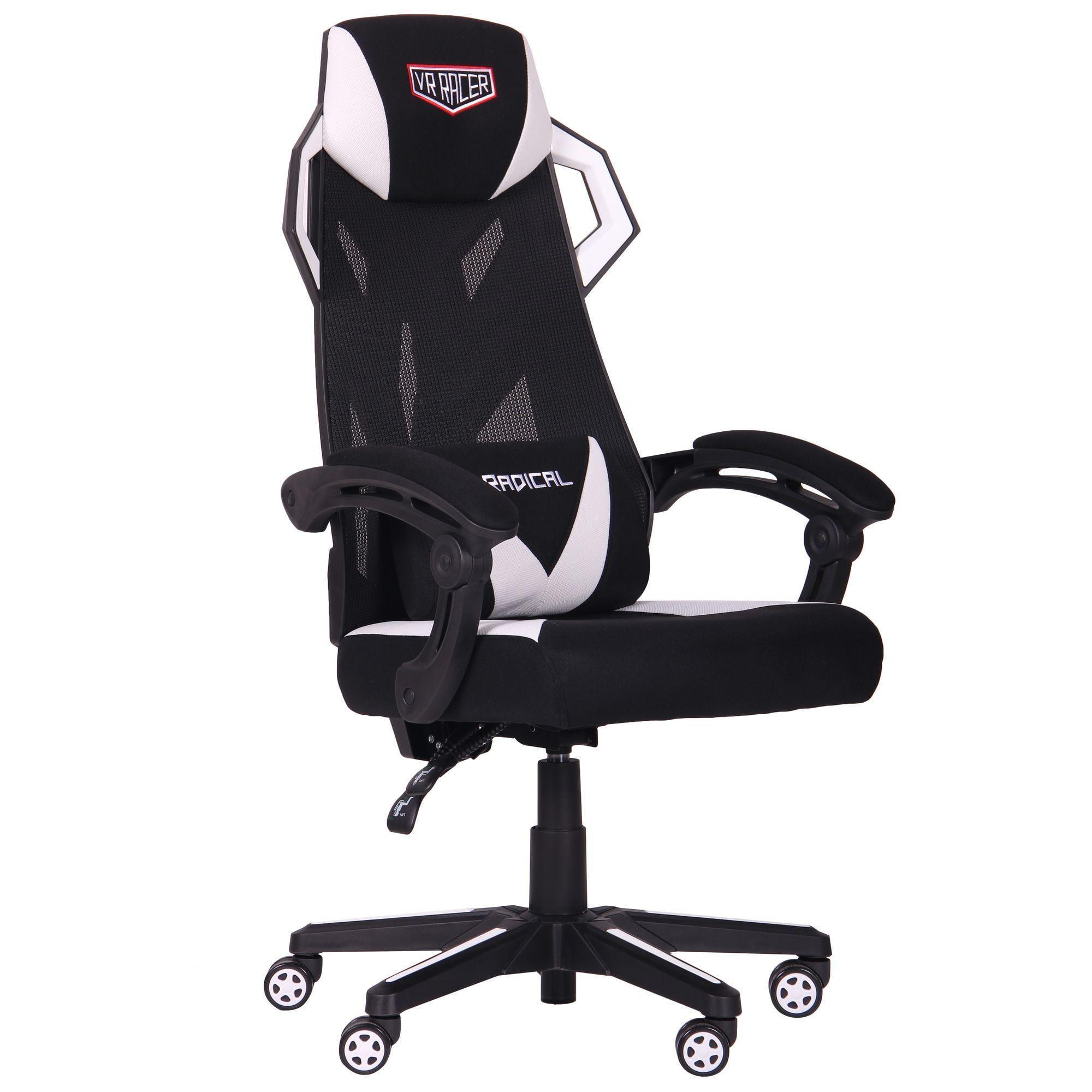Геймерское кресло AMF VR Racer Radical Brooks 1160 100x660x680 мм пластик/текстиль Черный/Красный