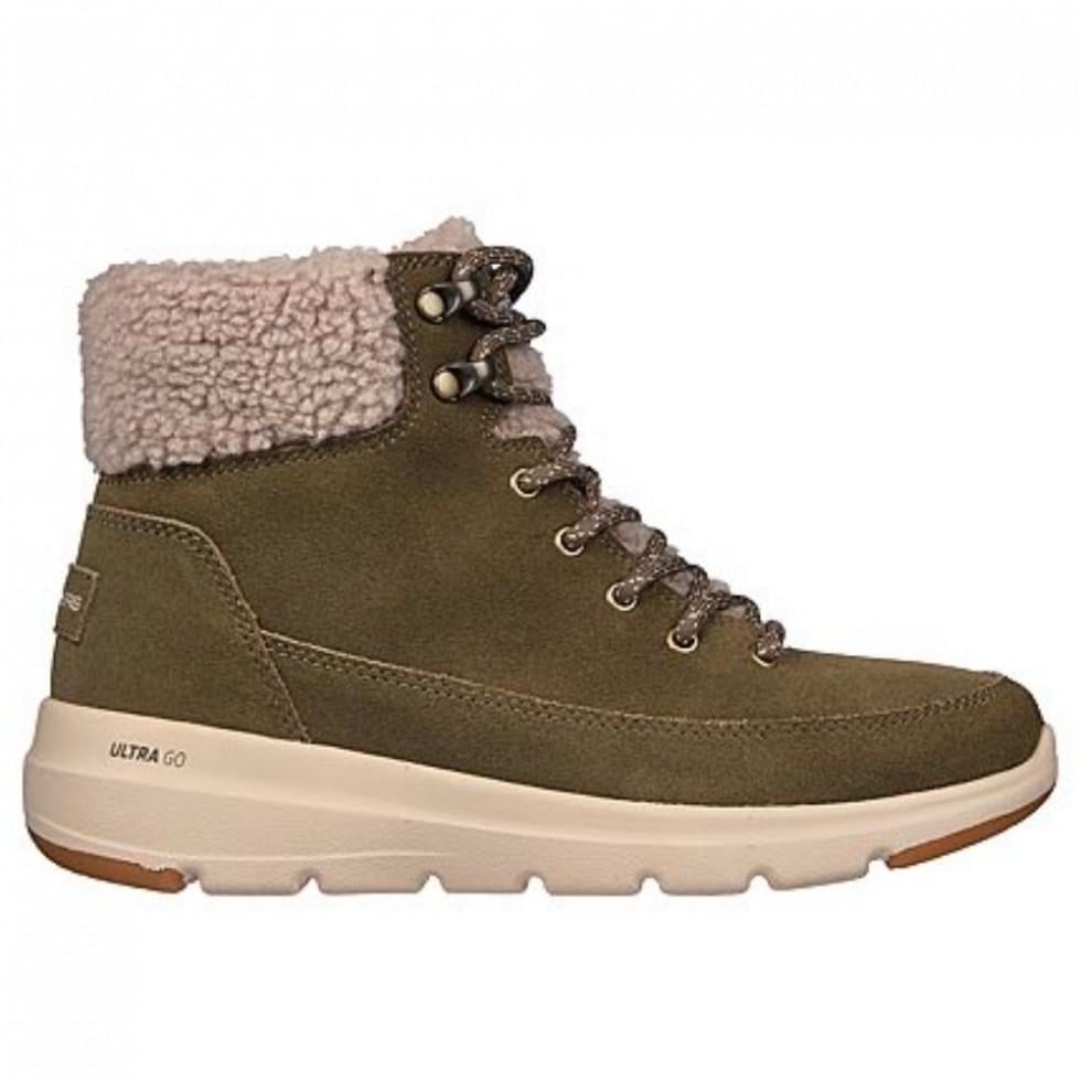 Ботинки женские Skechers Glacial Ultra Woodlands 16677 OLV р. 38,5