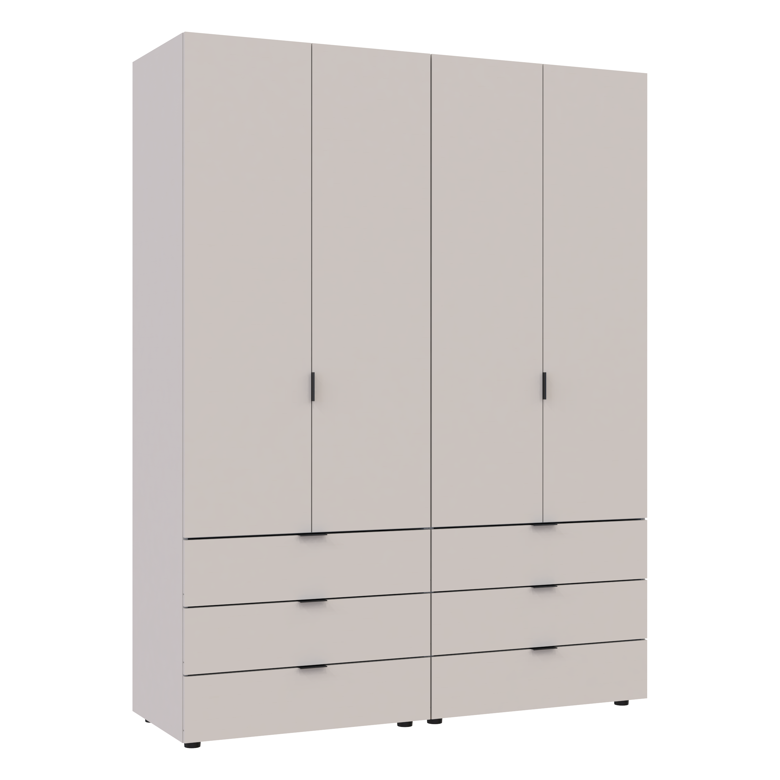 Комплект шкафов для одежды Doros Гелар 155х49,5х203,4 см 2 шт. Кашемир (DRS-011238)
