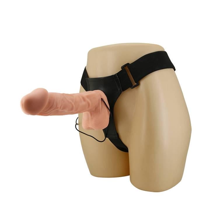 Страпон LyBaile Ultra Multi-speed Vibration Strap On 10,2" ( 38131638)
