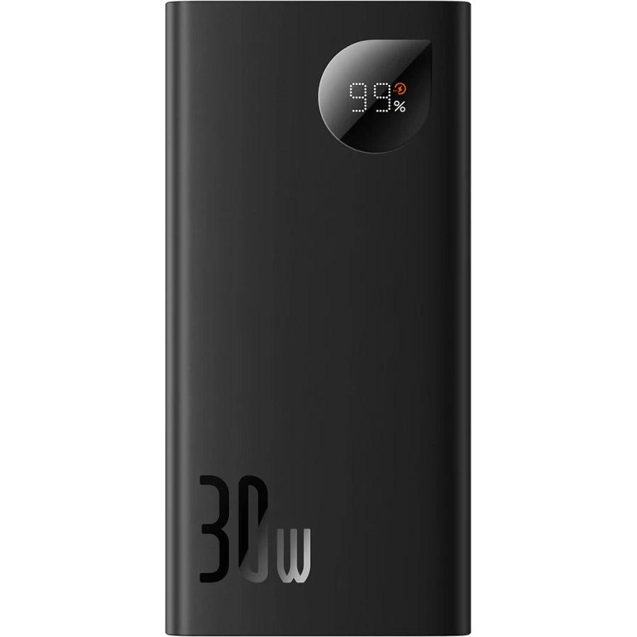 Зовнішній акумулятор Baseus Adaman 2 Metal Digital Display 10000mAh 30W Black (PPAD040101) - фото 3