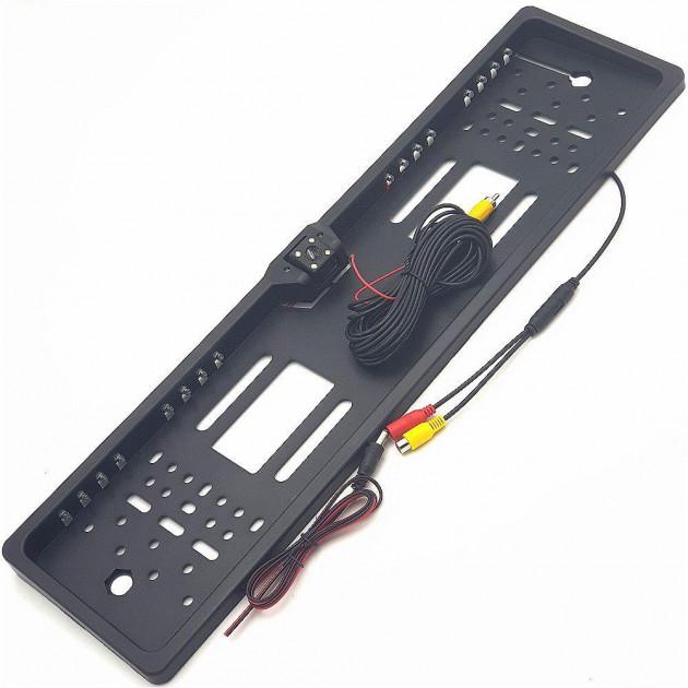 Камера заднего вида 16 LED с подсветкой номера Black Камера заднего вида 16 LED с подсветкой номера Black