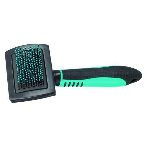 Щітка-пуходерка Trixie з пластиковою ручкою і захисними кульками 7х16 см (24141) - фото 2