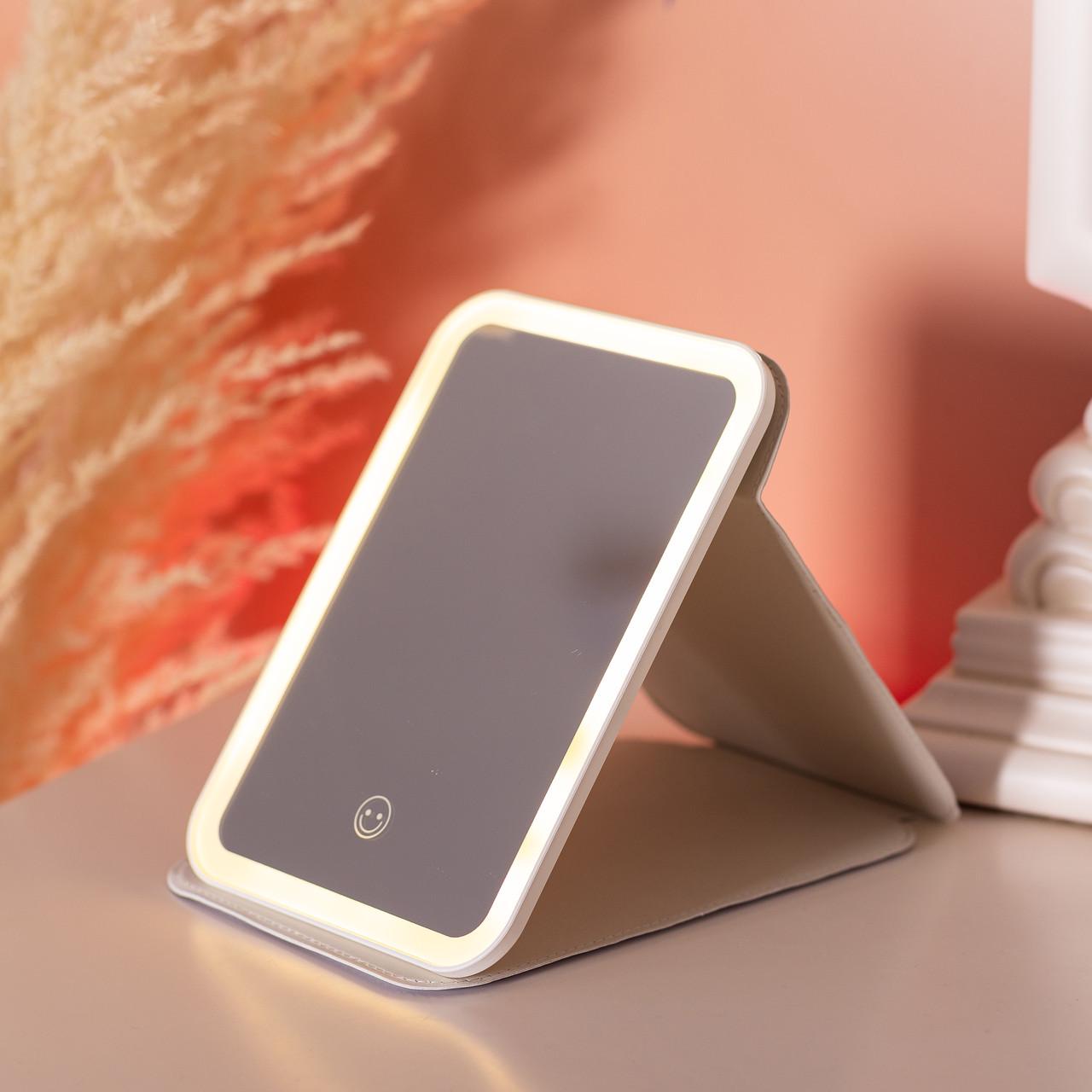 Зеркало с подсветкой настольное складное HP-10-8AGR 19,5х13,5 см Зеленый (A-033801) - фото 10 Зеркало с подсветкой настольное складное HP-10-8AGR 19,5х13,5 см Зеленый (A-033801) - фото 10