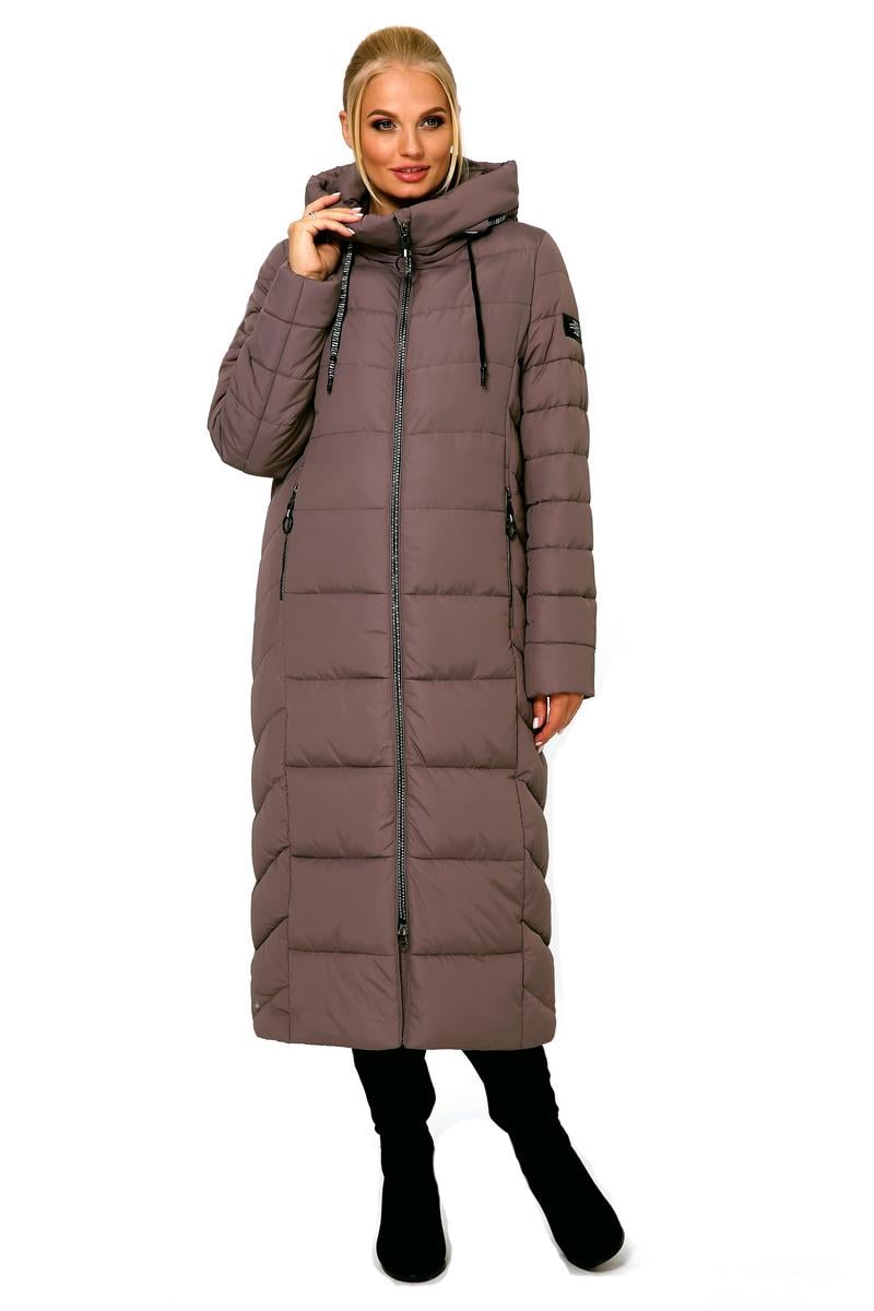 Пуховик жіночий Rolana Лонг р. 56 Капучино (059-34-56) Пуховик жіночий Rolana Лонг р. 56 Капучино (059-34-56)