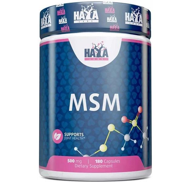 Препарат для суставов и связок Haya Labs MSM 500 mg 180 caps