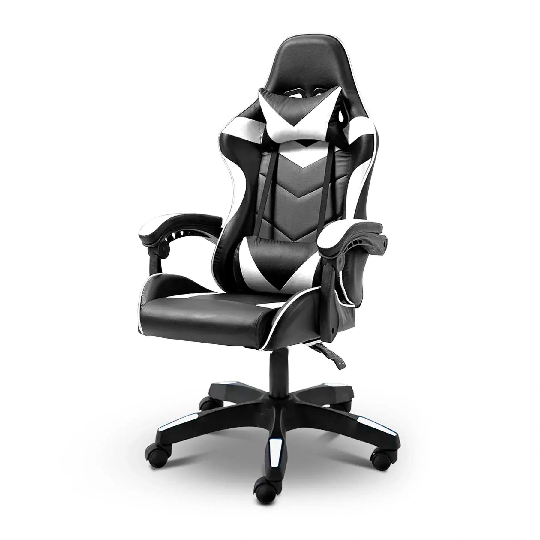 Кресло геймерское с подушками для ПК Белый (381898)