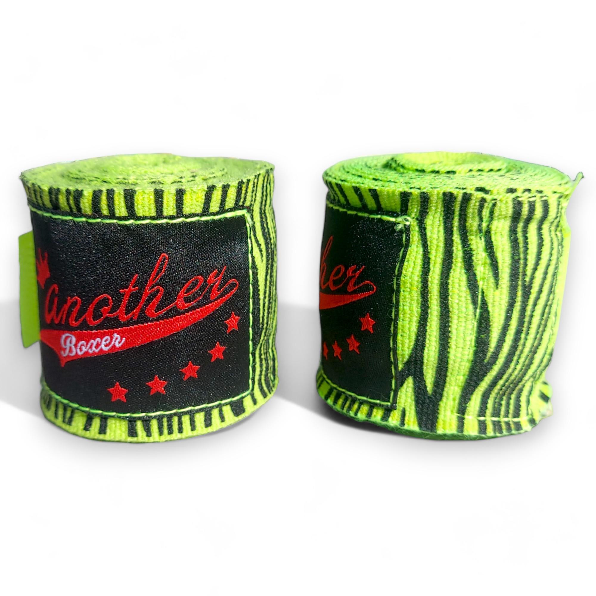 Бинти боксерські Another Boxer Stripped 3 м Зелений (AB01_Stripped_Green)