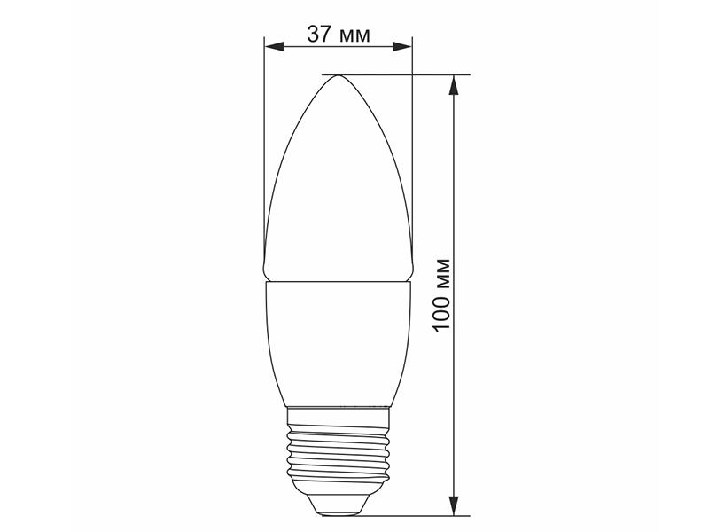 Светодиодная лампа Videx C37e 7W E27 3000K 220 V (VL-C37e-07273) - фото 3