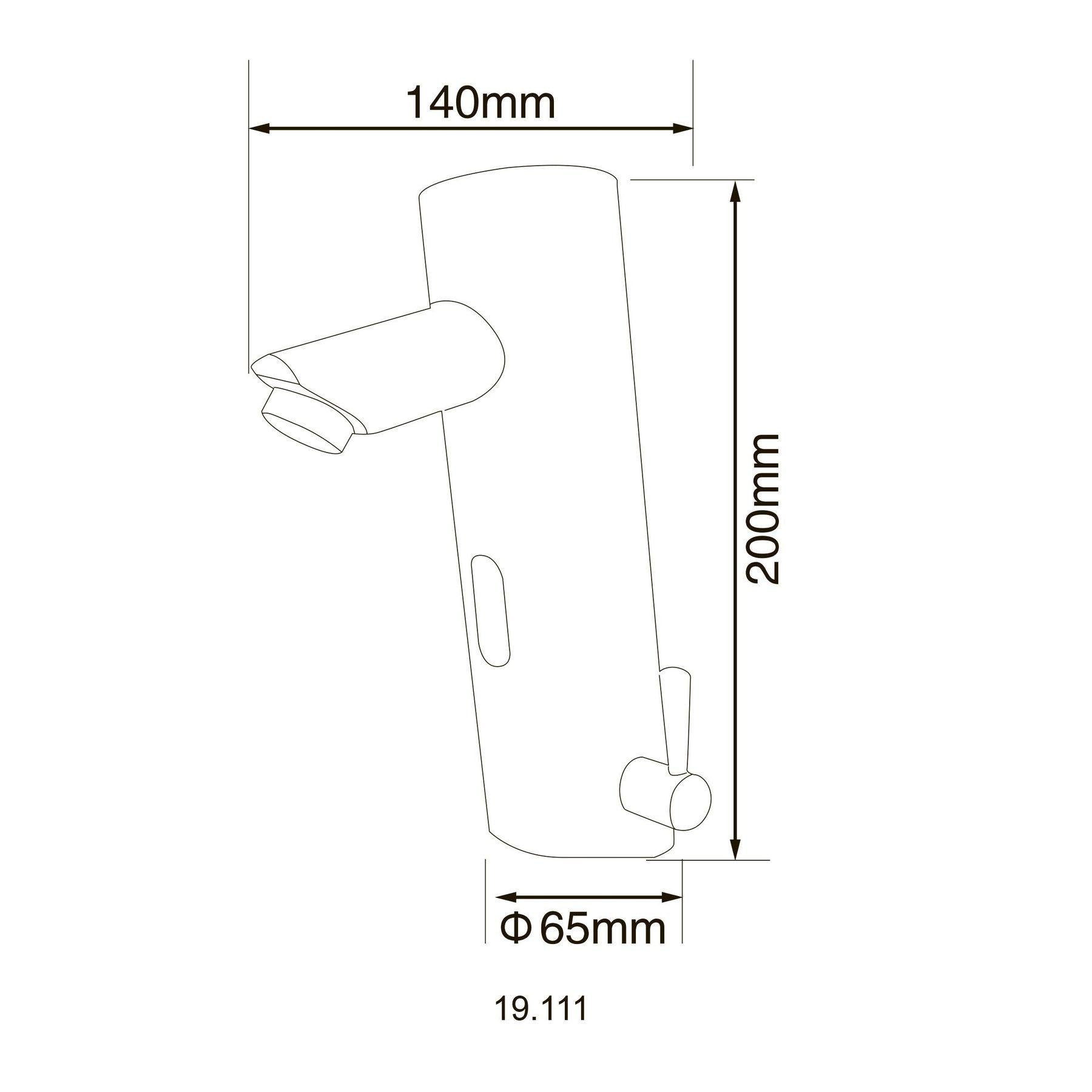 Змішувач сенсорний для умивальника Hotec 19.111 DC/AC Hot/Cold (5189gser) - фото 4