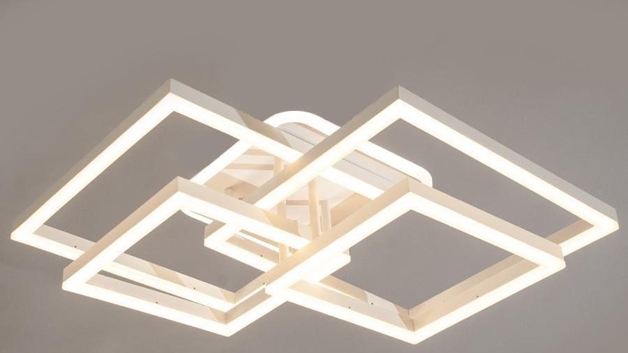 Люстра потолочная с димером LED 11015/2+2X WH 3col dim (2437587348)