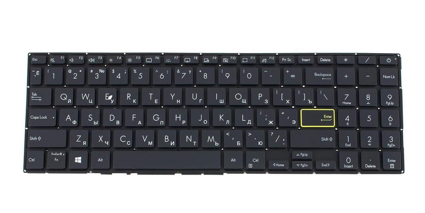 Клавиатура для ноутбука Asus K533JQ с подсветкой клавиш (0KNB0-560CRU00)